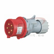 Industrial Plug, 3P+N+E 32A 415VAC, IP44, MaxPro, red