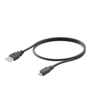 USB cable IE-USB-A-MICRO-1.8M , USB A, USB Micro, PVC, 1.8m, Weidmüller