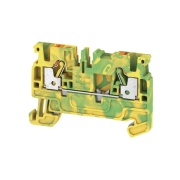 PE Terminal Block A2C 2.5 PE, 1-tier, 2.5mm² 300A 800V, push-in, Weidmüller, yegr