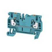 Feed-through Terminal Block A2C 2.5 BL, 1-tier, 2.5mm² 24A 800V, push-in, Weidmüller, blue