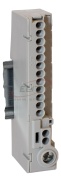 L-terminal A14-S, 12x1.5/2.5mm² plug-in, 2x2.5/4mm² plug-in, 1x16/25mm² screw| 3Nm, 80A 690V, touch-proof, TS35, Pollmann, grey