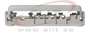 Equipotential Busbar POT 25/V, base, cover, strip 30x4mm/ conductor ø8..10mm, ø50mm², ø6mm², 6x 6..25mm², Pollmann