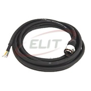 Power/Brake Transition Cable Kinetix, 600V, M4 threaded DIN » E2 bayonet receptacle, L19.7-in. industrial TPE cable 10AWG, Allen-Bradley, back