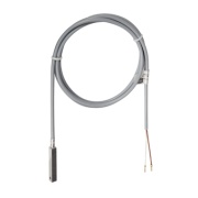 Surface contact temperature sensor Thermasgard OFTF PT100, PVC cable 1.5m, -35..105°C, 2-wire, aluminium sleeve, 8x8x50mm, IP65, S+S Regeltechnik