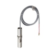 Surface contact temperature sensor Thermasgard ALTF1-PT100, silicone cable 1.5m, -35..180°C, 2-wire, ss1.4571 V4A Ø6x50mm, strap Ø13-92x300mm and axial feeler, IP65, S+S Regeltechnik