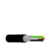Power Cable CYKY-J, 5G6mm² 450/750V, -15..70°C, 100m/pck, black