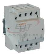 Modular Contactor C1-63, 4NO 13/40kW 25/63A 400VAC, cv 230VAC, 6..35mm², MaxGE