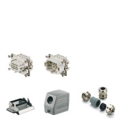 Heavy-duty connector kit RockStar® HDC-KIT-HE 10.110, Size 4, 10P, 16A 500V, diecast aluminium, PG, Weidmüller