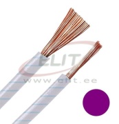 Wire H05V-K, 0.75mm² 300/500V -40..70°C, 100m/pck, violet