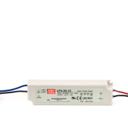 LED Power Supply LPV, input 90..264VAC| 127..370VDC, 36W 3A 12VDC, -30..70°C, cl.2, IP67, plastic, Mean Well