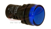 Pilot Light D22, LED, ø22.5mm, 230VAC, IP65, blue