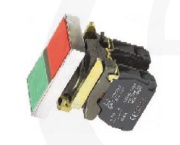 Push-button D22, twin touch head| green, red, ø22.5mm, 1NO, 1NC 10A 250VAC, IP65