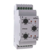 Voltage, Phase Monitoring Relay VPRA2M, 1Ø-2wire/3Ø-4wire, over/under voltage, phase asymmetry/ failure/ sequence, neutral loss, range 127..288VAC, delay 15s, 2CO (DPDT) 5A 250VAC/28VDC, sv 127..288VAC, W35mm, TS35, Selec