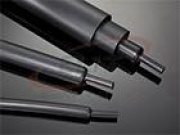 Heat Shrink Tubing HRTM, hot melt adhesive, 65/19mm, wall thick 2.5mm, polyolefin -55..110°C/ +120°C co-extrusion, UV resistant, L1.22m/pc, black
