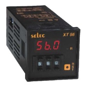 Digital Timer XT56, countdown, on/off delay 0..9.99s..99.9h, DPDT (2CO) 5A 230VAC/ 24VDC, set point, pulse start, reset| front, remote, power interruption, pushwheel switch, LED display 1x3, sv 90..270VAC/DC, ■48x48/ □45x45mm, Selec