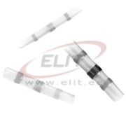 Solder Butt Connector Ver, shrink ratio 3:1, 0.25..0.5mm², polyolefin -55..125°C/ +140°C, 100pcs/pck, transparent
