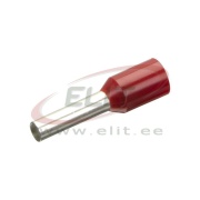 Wire-End Ferrule w. Collar Ce 015012 w, H1.5x12mm, 500pcs/pck, red