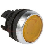Push-button Osmoz, head| ill., ø22.5mm, metal bezel, IP66/69K IK05, Legrand, yellow