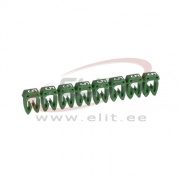 Marker CAB3, 4..6mm², 5, strip 20pcs, Legrand, green