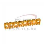 Marker CAB3, 1.5..2.5mm², S, strip 30pcs, Legrand, yellow