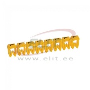 Marker CAB3, 4..6mm², L, strip 20pcs, Legrand, yellow