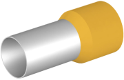 Wire-End Ferrule w. Collar Ce 700021 w, H70x21mm, 25pcs/pck, yellow
