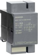 Logo! Contact 24 Switching Module, direct switching of resistive loads up to 20A, motors up to 4kW, 24VDC, 3NO, 1NC, Siemens