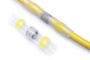 Solder Butt Connector Ver, shrink ratio 3:1, 4..6mm², polyolefin -55..125°C/ +140°C, 100pcs/pck, yellow