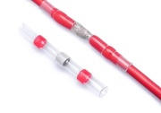 Solder Butt Connector Ver, shrink ratio 3:1, 0.6..2mm², polyolefin -55..125°C/ +140°C, 100pcs/pck, red