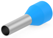 Wire-End Ferrule w. Collar Ce 025008 wc, H2.5x8mm, 100pcs/pck, blue