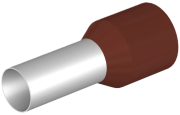 Wire-End Ferrule w. Collar Ce 250016 w, H25x16mm, 50pcs/pck, brown