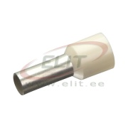 Wire-End Ferrule w. Collar Ce 100018 w, H10x18mm, 100pcs/pck, cream