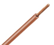 Wire H07V2-K, 1.5mm² 450/750V -40..90°C, 100m/pck, brown