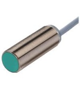 Inductive Sensor NBB8-18GM50-E2, M18 flush, Sn 8mm, PNP NO, Sf 500Hz, LED, -25..70°C, nickel-plated brass, PBT, 2m PVC cable 2x 0.34mm², 10..30VDC, IP67, Pepperl+Fuchs