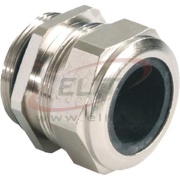 Cable Gland Progress MS, M12x1.5, ø5..6.5mm| 1piece sealing insert, overall length insulated, wrench 15mm, thread 5mm, -40..100°C, nickel-plated brass, TPE, NBR, incl. O-ring, CE/UL/VDE, IP68/69, Agro