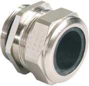 Cable Gland Progress MS, M16x1.5, ø8..10.5mm| 1piece sealing insert, overall length insulated, wrench 18mm, thread 10mm, -40..100°C, nickel-plated brass, TPE, NBR, incl. O-ring, CE/UL/VDE, IP68/69