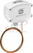 Frost protection thermostat FST-1D, air, 10A 250V, -10..15°C, TW/automatic, capillary 6m, M16, IP65, S+S Regeltechnik