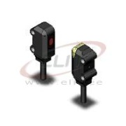 Photoelectric Sensor E3T-ST12 2M, through-beam, 1m, DC, 3-wire, NPN, dark-on, side view, 2m cable, Omron