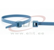 Detectable Cable Tie HACCP, 200/3.6, 14.6kg, PA6.6 (NDT), small metal parts, -40..85°C, HF, SF, food, pharmaceutical, chemical industry, 100pcs/pck, blue