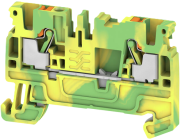 PE Terminal A2C 2.5 PE, 1-tier, 2.5mm² 300A 800V, push-in, yegr