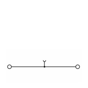 Supply Terminal ZEI 6 BL, 6mm² 41A 500V, tension clamp, blue