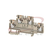 Feed-through Terminal Block A2T 2.5, 2-tier, 2.5mm² 24A 800V, push-in, Weidmüller, beige