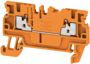 Feed-through Terminal Block A2C 1.5 OR, 1-tier, 1.5mm² 17.5A 500V, push-in, orange