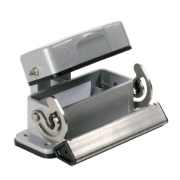 Base HDC 16A ADLU, Size 5, end-locking clamp, lower side, with cover, IP65, Weidmüller