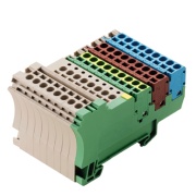 Initiator/actuator Terminal ZIA 1.5/4L-PE/8/KB, 8P 1.5mm² 17.5A 250V, tension clamp, Weidmüller