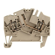 Test-disconnect Terminal ZTR 2.5-2/O.TNHE, 1-tier, 2.5mm² 10A 400V, pivoting, tension clamp, Weidmüller, beige