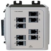 Expansion Module Stratix 8000™, 8x 10/100 Base-T copper Ethernet port, 24/48VDC, Allen-Bradley