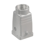 Hood HDC 04A TOLU 1M20G, size 1, cable entry from top, side-locking clamp on lower side, diecast aluminium, -40..125°C, M20, IP65, Weidmüller