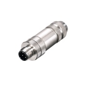 Plug SAISM-4/8S-M12-4P D-COD, M12 4pin plug, 4A 250V, -25..85°C, PG9, Ø6..8mm, IP67, Weidmüller
