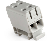Tapping Terminal Block Al/Cu UK16/2A, 1P (4holes) 1.5-16mm² 150/164A 1000VAC/ 1500VDC, Hex4 1.5Nm 1.5mm² ^3.5Nm 2.5..6mm² ^7Nm 10..16mm², TS35, grey